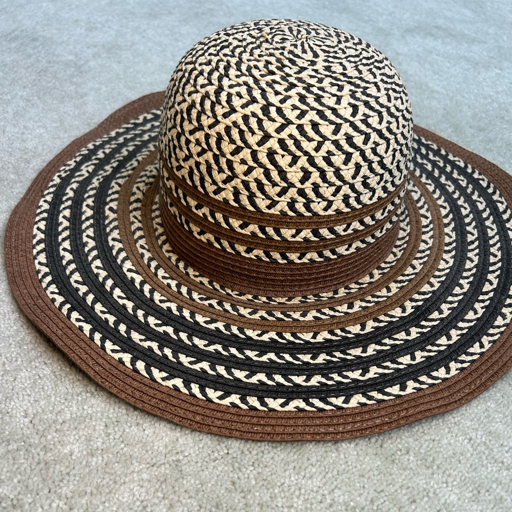Prana Dora Floppy Paper Straw Wide Brim Packable Sun Hat